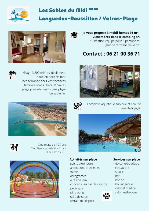 Hotel Les Sables Du Midi Valras-Plage Zewnętrze zdjęcie